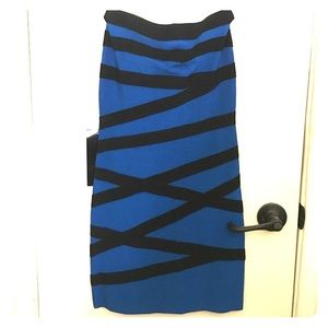 NWT Bebe strapless Bodycon Dress S
